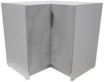 Kuchyňská skříňka rohová spodní barva beton korpus šedý